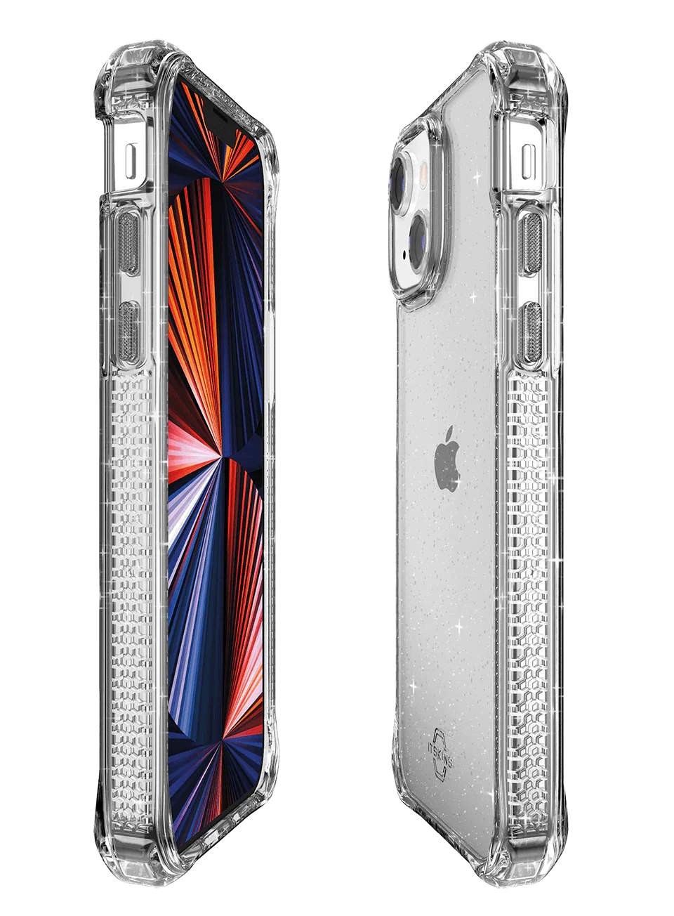 Itskins Hybrid Spark iPhone 13 Pro Max Cover - Transparent - Tashqila Itskins Hybrid Spark iPhone 13 Pro Max Cover - Transparent - Tashqila